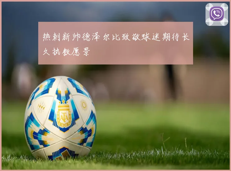 热刺新帅德泽尔比致敬球迷期待长久执教愿景